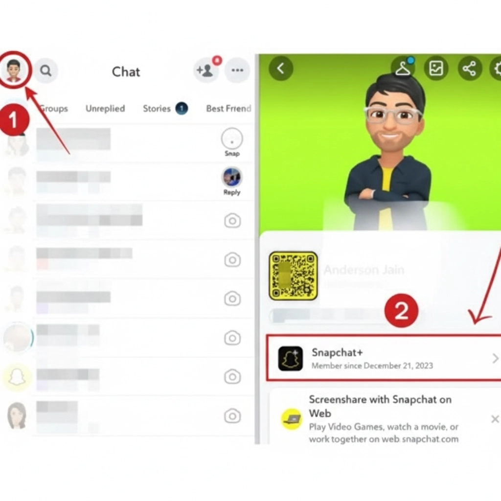 select the Snapchat+